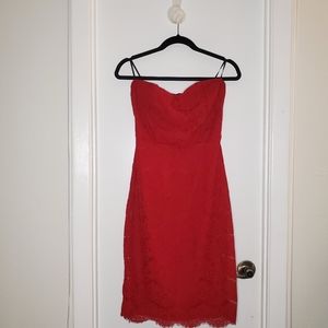 Forever  21 red strapless dress